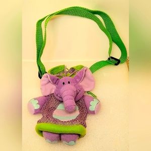 Stephen Joseph Bottle Buddy Elephant Mesh Baby Bottle Carrier Lime Green Gray